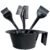 Omidazzle Midazzle Professional Use Hair Coloring Dyeing Kit Brush with Bowl (Black)