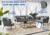 DEVOKO Patio Furniture Set, 4 Pieces For Porch Backyard Garden Outdoor Furniture Rope 4 Seater Sofa With Wooden Top Table Premium Conversation Set With Washable Soft Cushion In Grey Color
