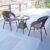 Wooden Street Sienna Outdoor Seating Chairs and Table Set, Garden Patio Coffee Table Set, Outdoor Balcony Wicker Furniture (Dark Brown, 2 Seater) 58.4 x 48.3 x 78.7 Cm