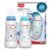 LuvLap Anti-Colic Slim/Regular Neck Essential Baby Feeding Bottle, 250ml (Pack of 2), New Born/Infants/Toddler Upto 3 Years, Jungle Tales & Wild Flowers, BPA Free,Blue
