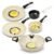 Impex 6 Pcs Nonstick Granite Cookware Set | 3 mm Thickness | Induction Bottom Cookware Set, Nonstick Cookware Set of Frypan, Kadai Pan, Tawa Pan, Tadka Pan and Milk Pan | 1 Year Warranty