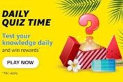 Amazon Daily Quiz Answers, 13 March 2026
